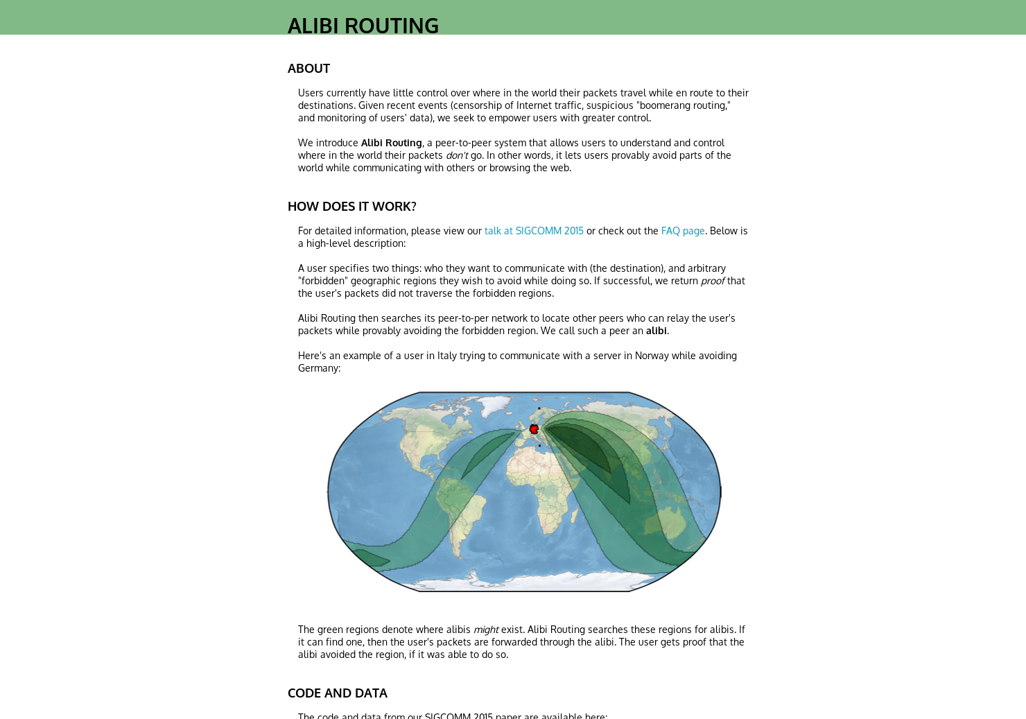 Alibi Routing gallery image