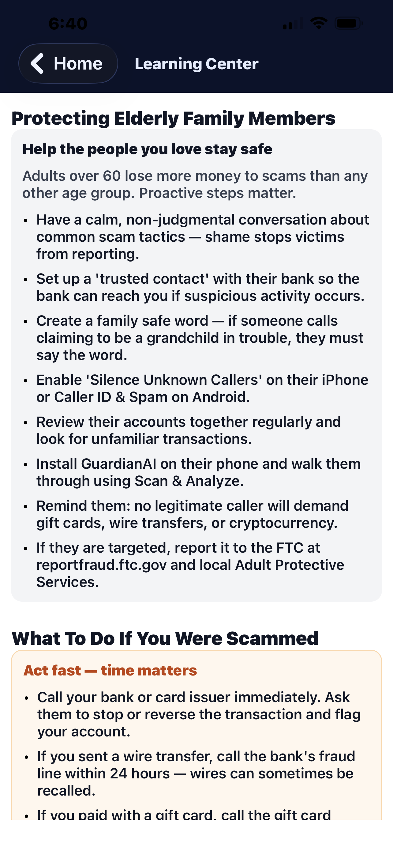 GuardianAI: Scam Defense App gallery image