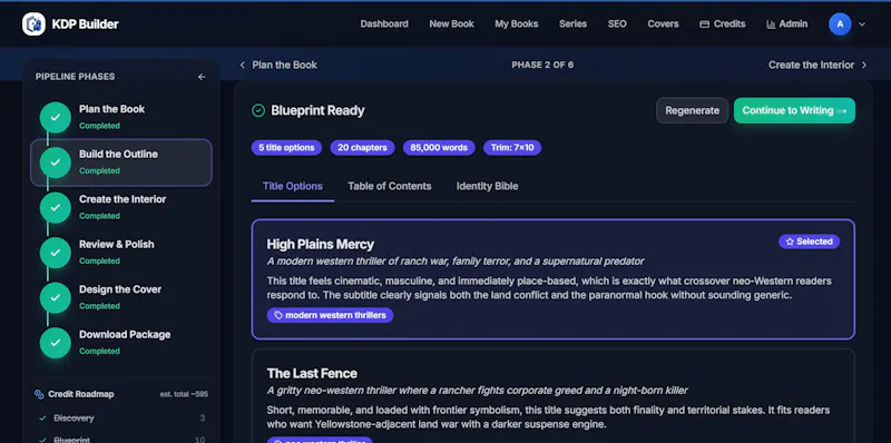 KDP Builder screenshot 4