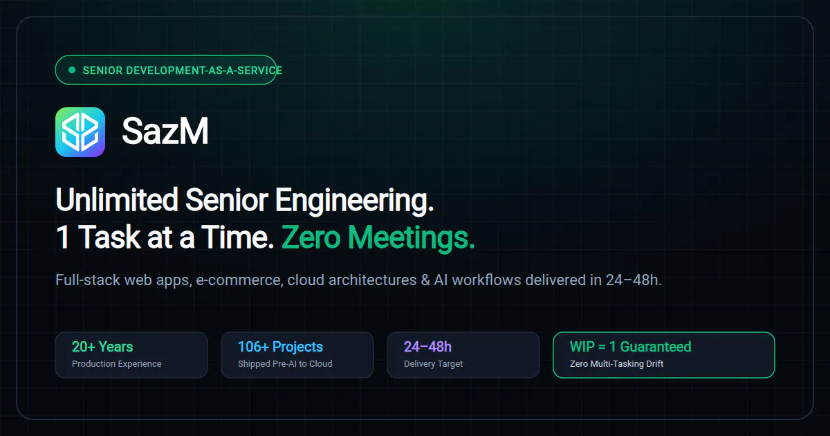 SazM Website Speed Audit gallery image