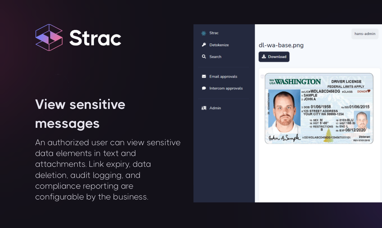 Strac Intercom Redaction - Discover & Mask (AKA REDACT) чувствительные данные от Intercom медиа 4