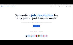 Job Description Generator media 1