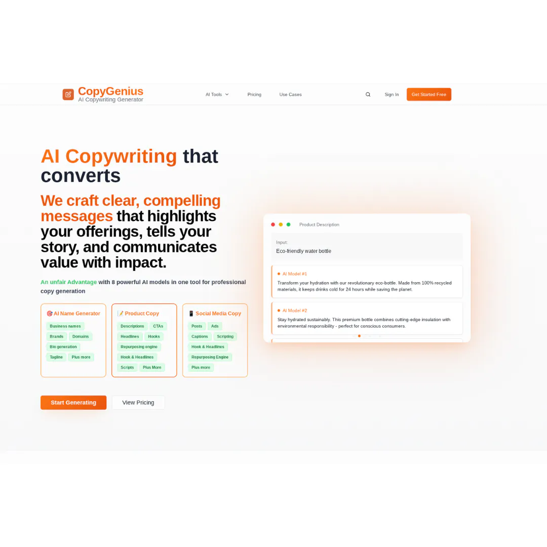 CopyGenius—One Prompt,Multiple AI Minds. gallery image
