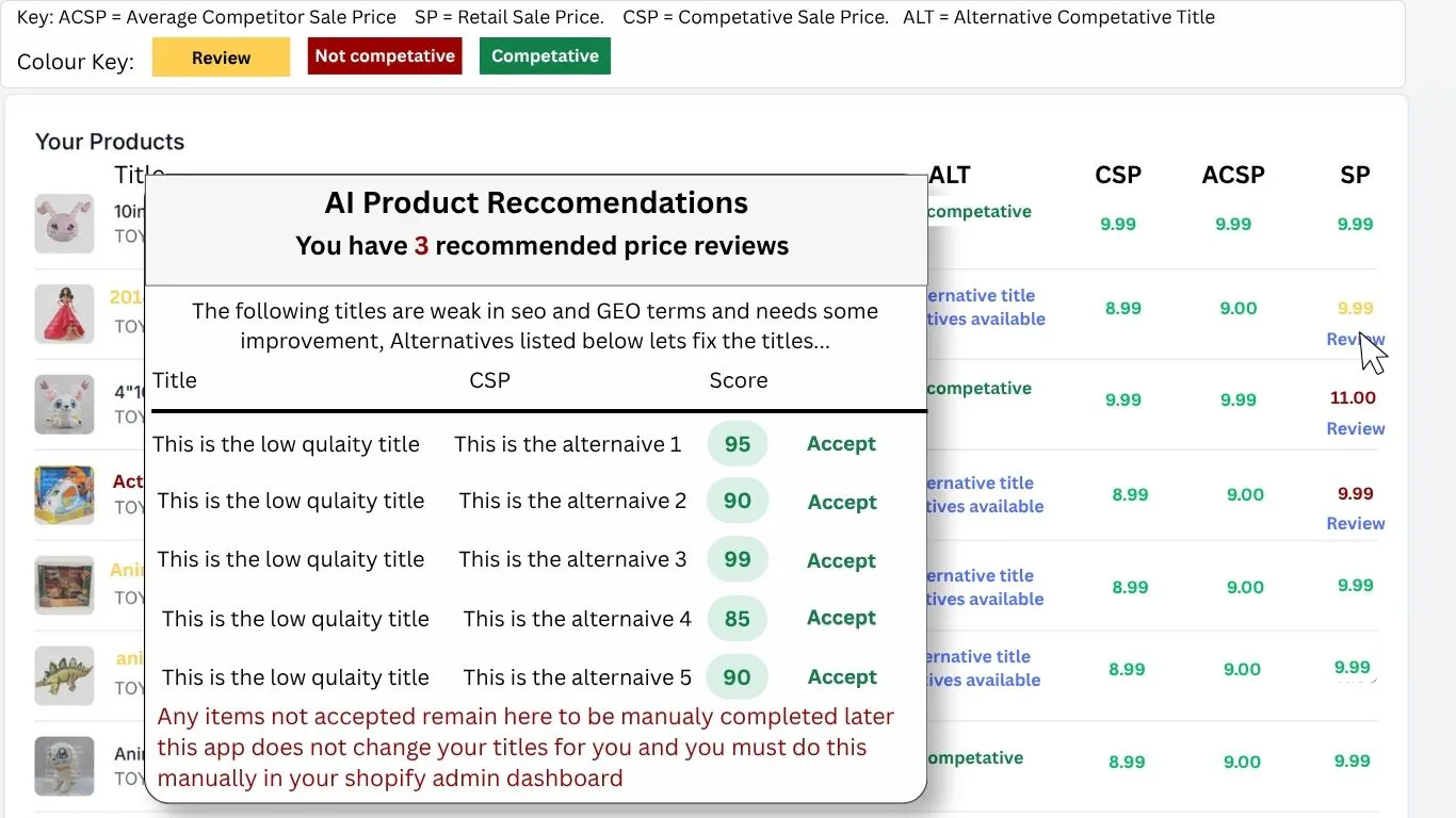 Competitor Intelligence Widget gallery image