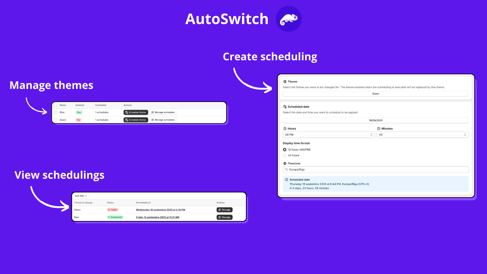 Léon - Shopify Theme Scheduler gallery image
