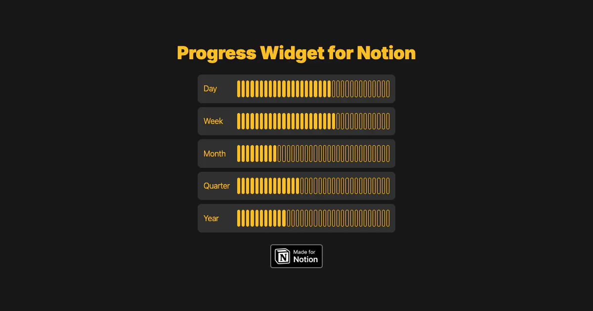 Free Notion Widgets gallery image