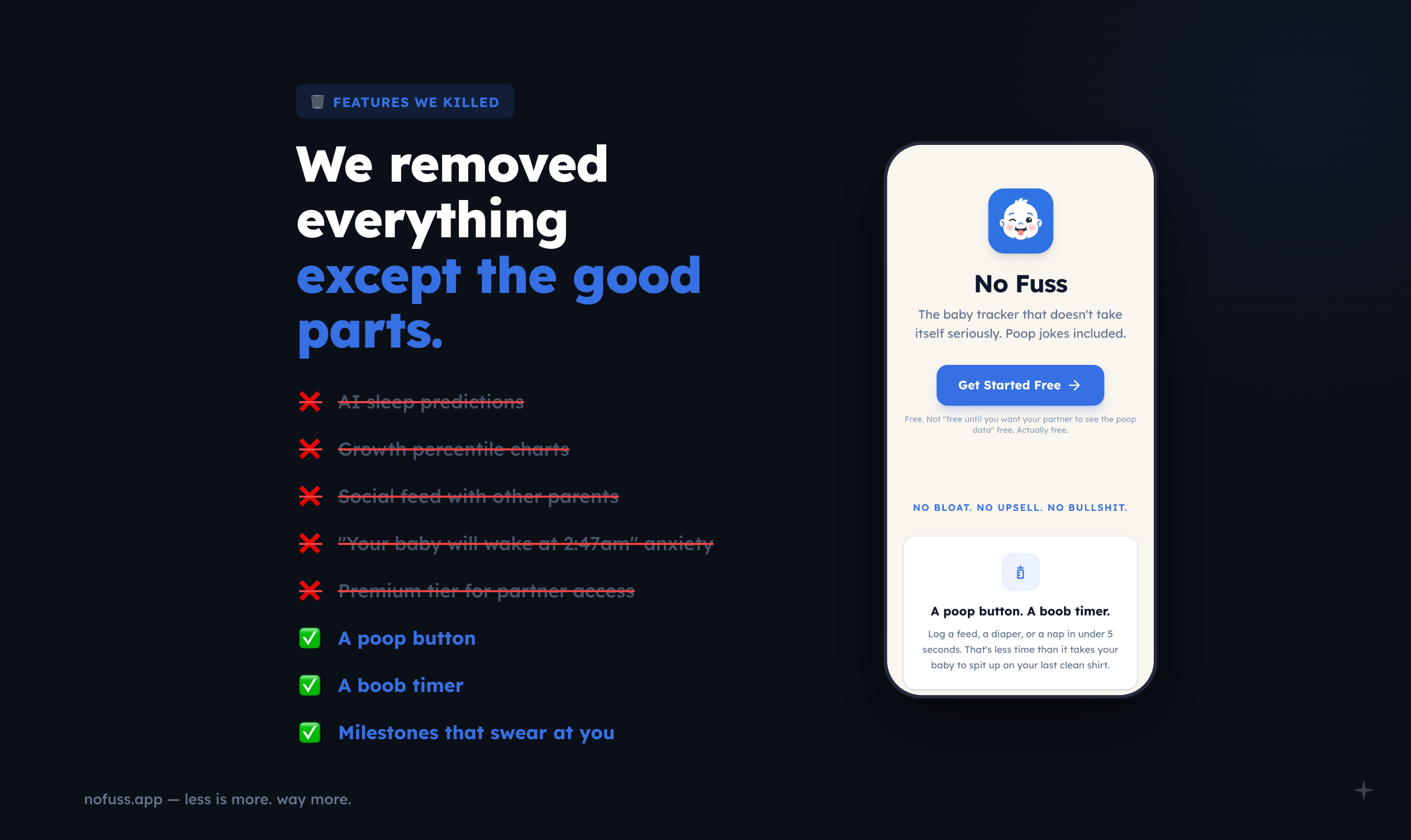 No Fuss -  Baby Tracker With Attitude gallery image