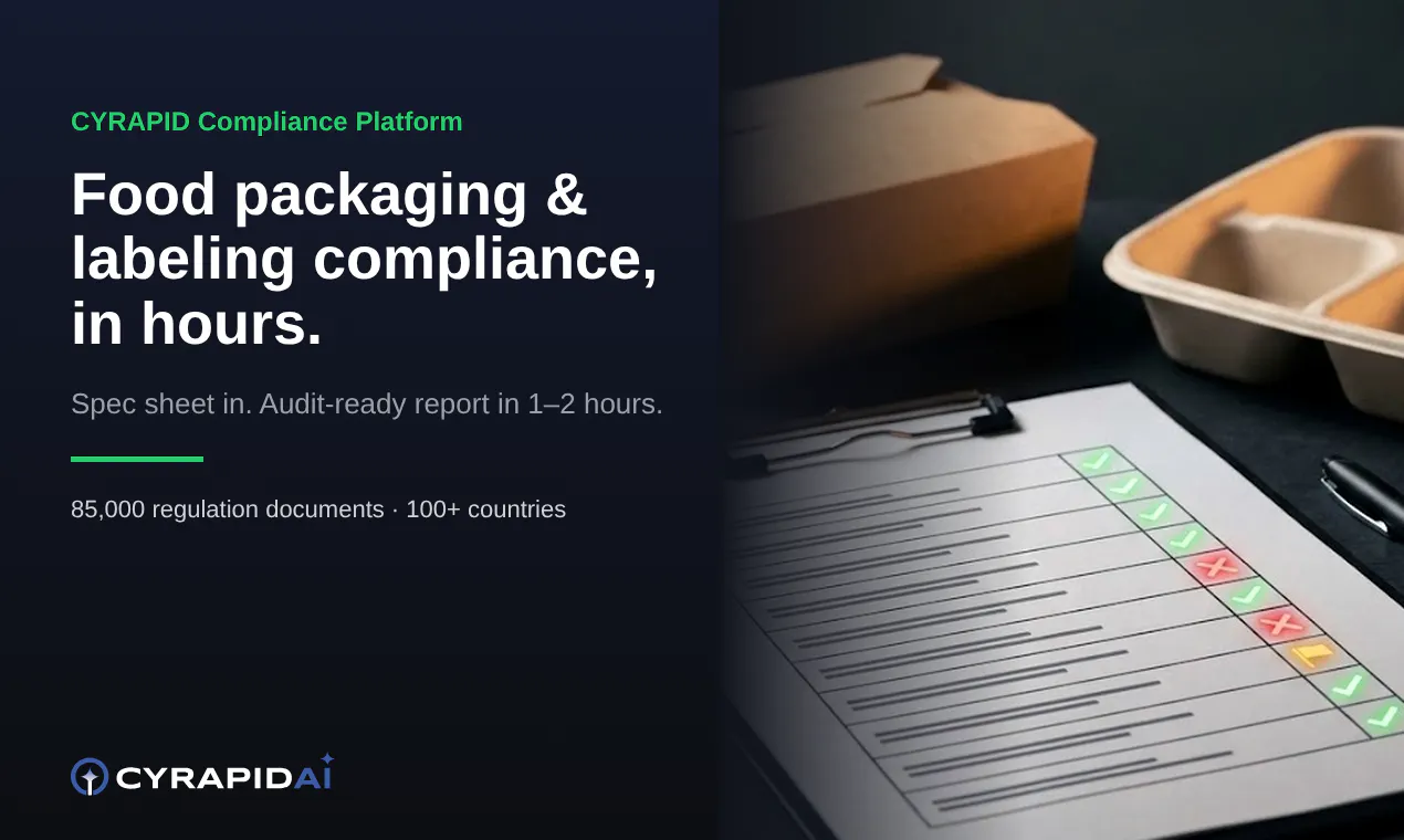 CYRAPID Food Packaging Compliance  gallery image