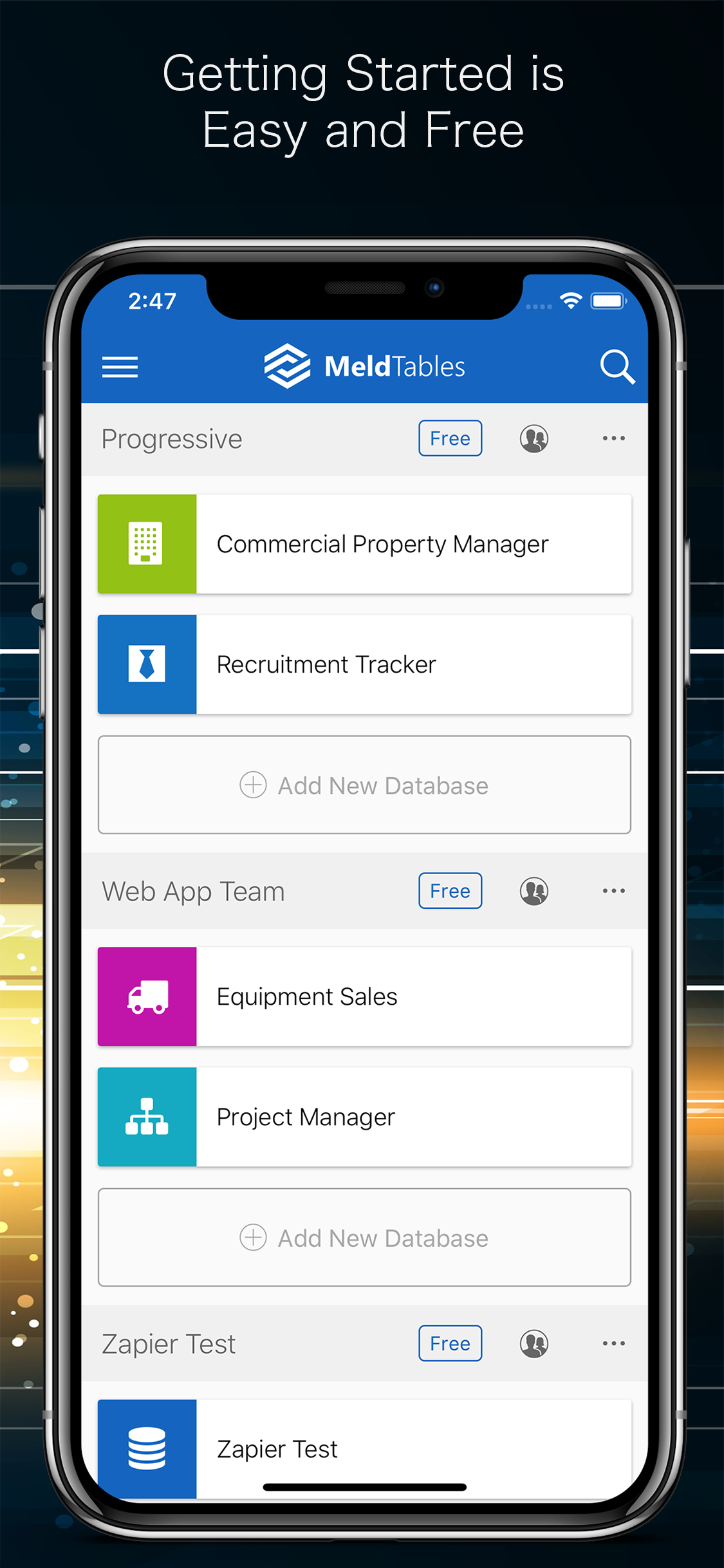 Meld Tables Cloud Database gallery image