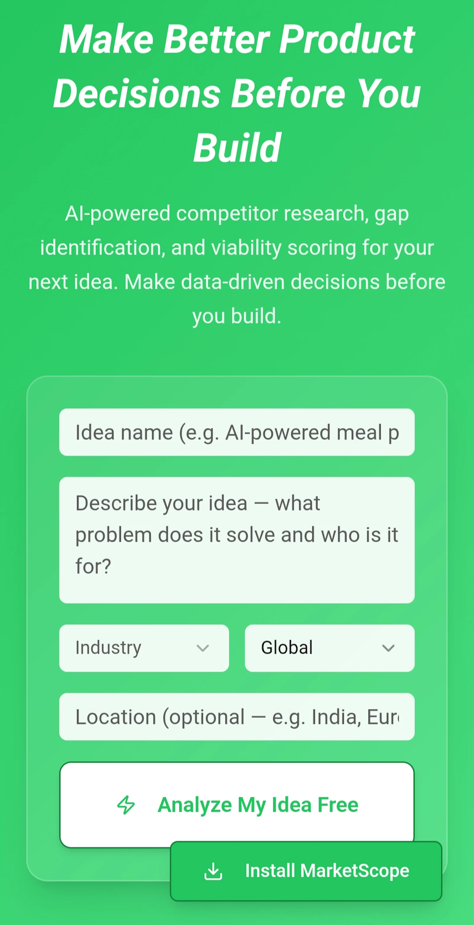 MarketScope screenshot 1