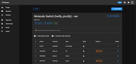 Telegram Group/Channel Parser gallery image