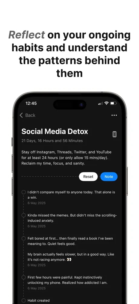 Didnt - Habit Tracker - Screenshot 4 showing product features and functionality