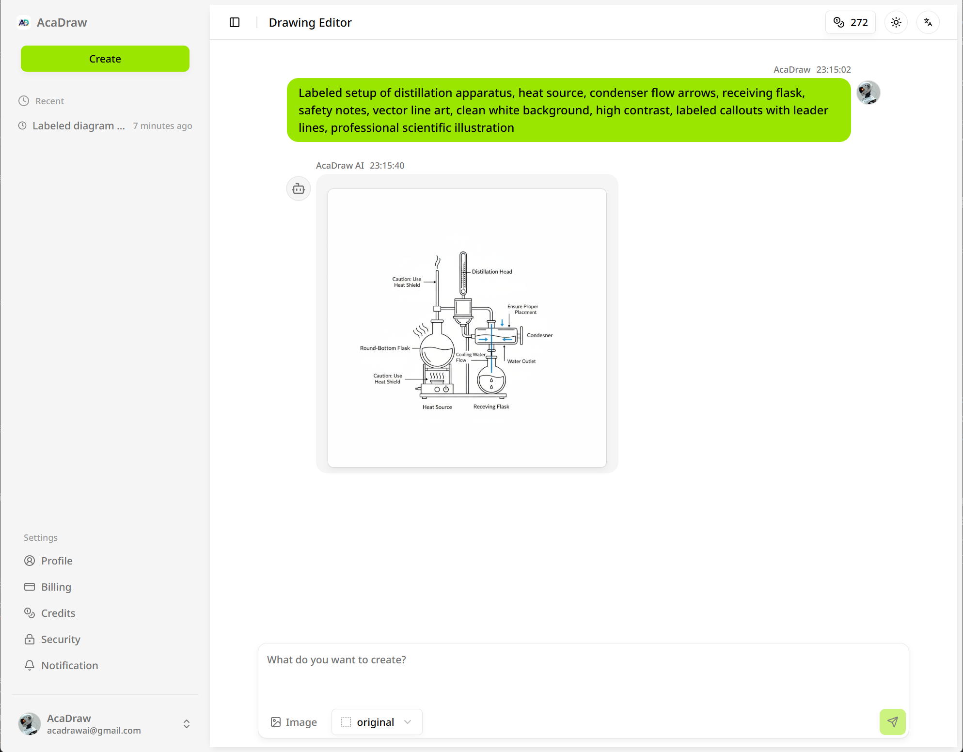 AcaDraw - AI Science Drawing Tool - Screenshot 3 showing product features and functionality