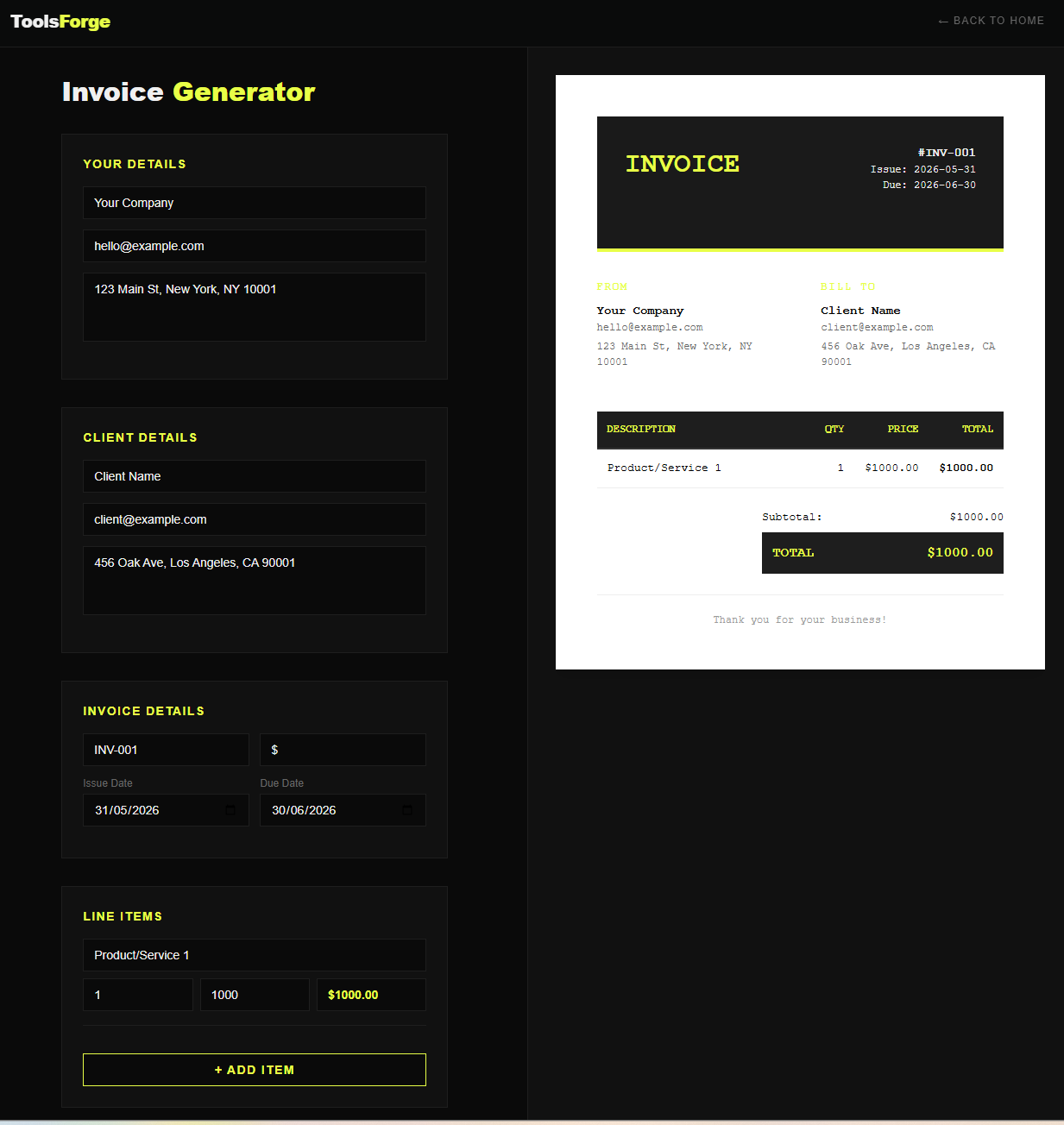 ToolsForge gallery image