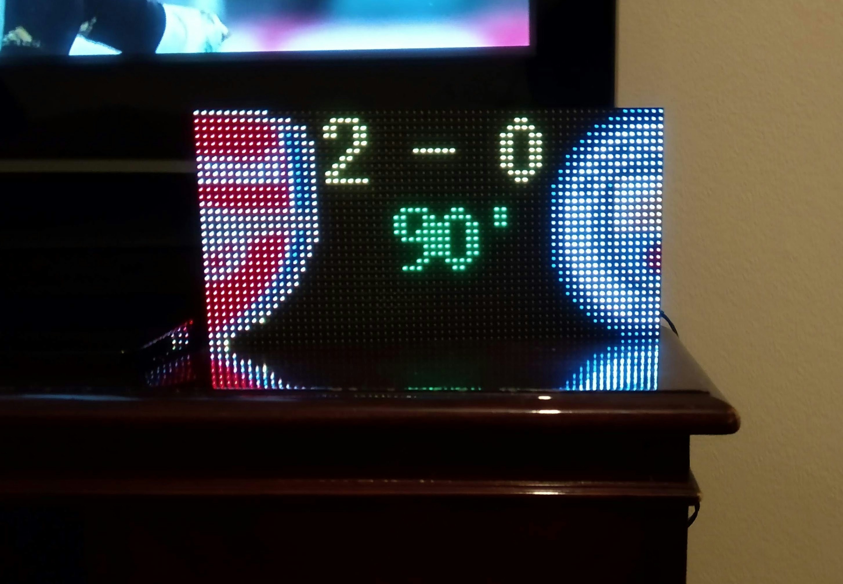 LED Football (Soccer) Live Scoreboard