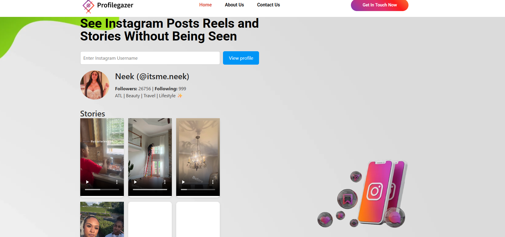 Instagram Story Watch senza accedere - Visualizza la storia senza accedere in un clic media 1
