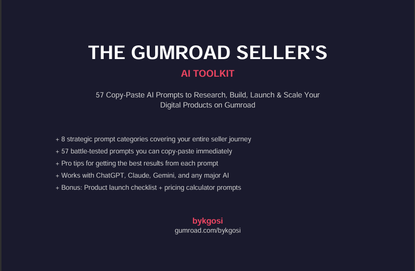 The Gumroad Seller's AI Toolkit gallery image