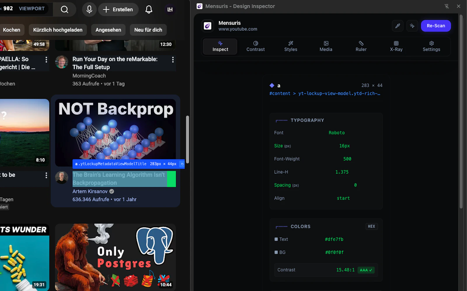 Mensuris screenshot 2