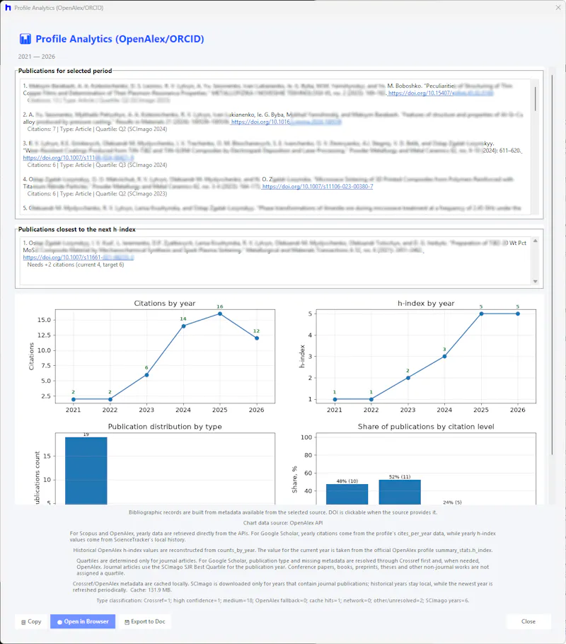 ScienceTracker screenshot 2
