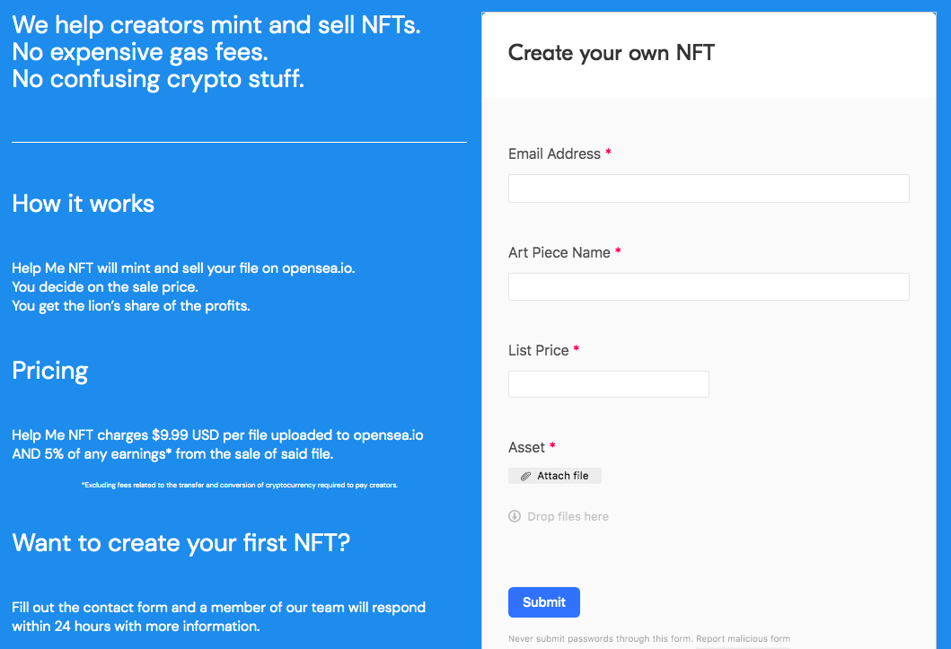 Help Me NFT gallery image