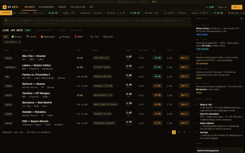EVBets screenshot 1