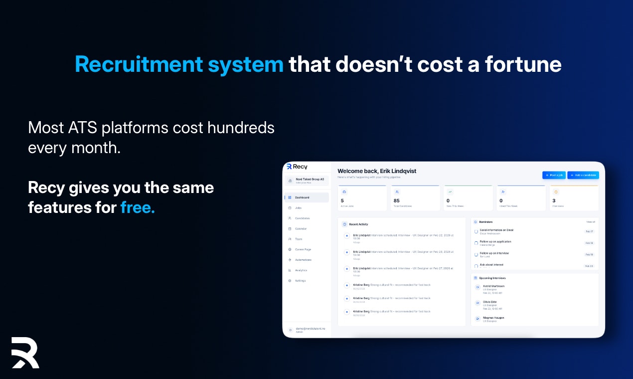 Recy - Main product screenshot demonstrating key features and user interface