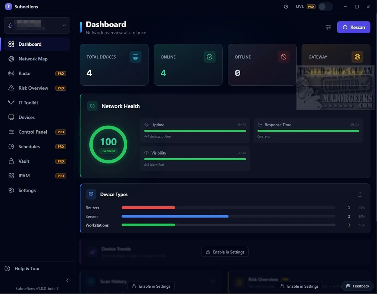 Subnetlens - Network Scanner for Windows screenshot 3