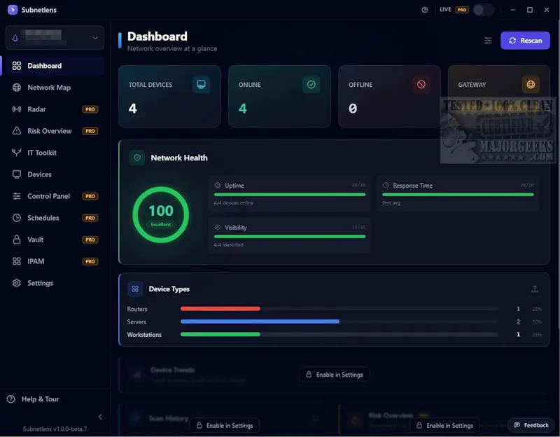 Subnetlens - Network Scanner for Windows screenshot 3