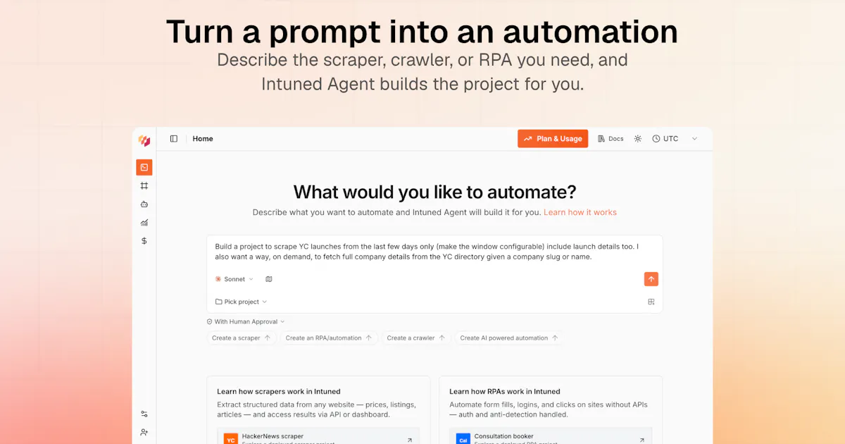 Intuned Agent