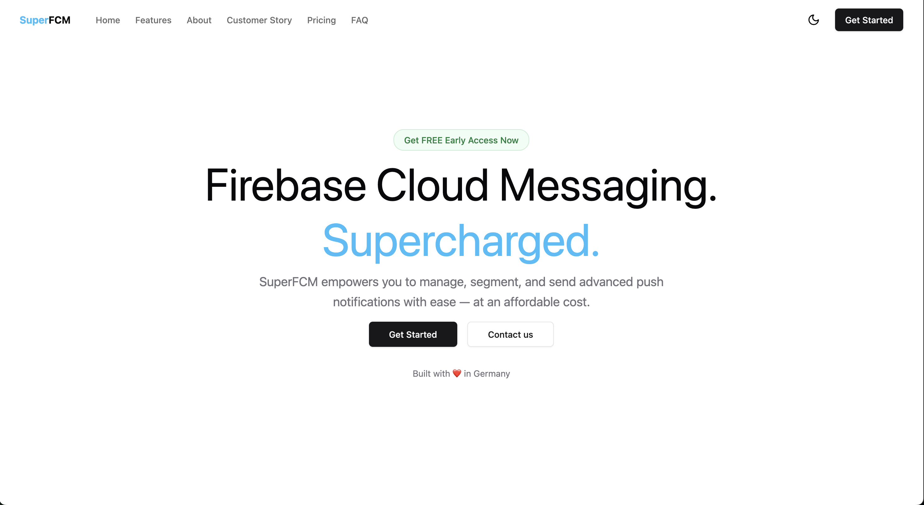 Superfcm (beta) - Messaggistica delle nuvole Firebase.Sovralimentato. media 1