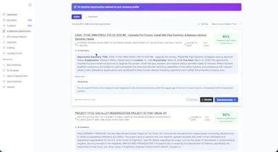Narwin.AI Gov Bid & Tender Matching Tool gallery image