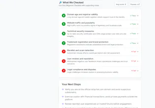 Real-time Website Safety Check by ScamAI gallery image