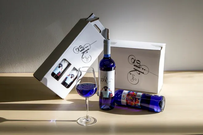 Blue wine