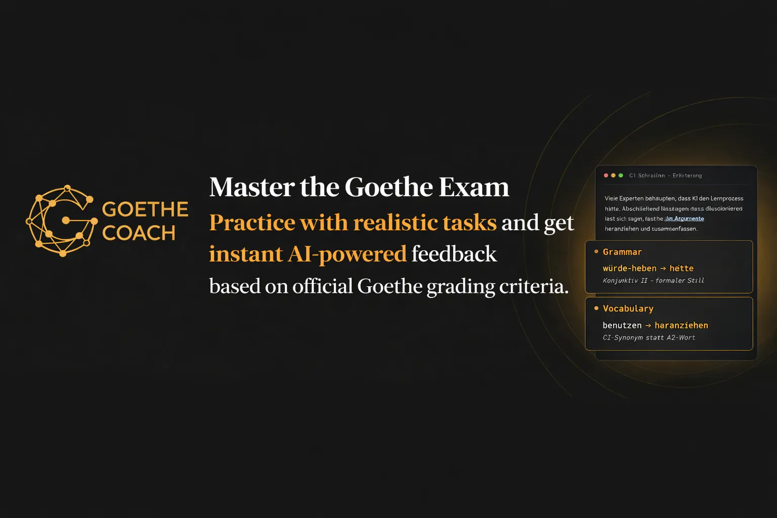GoetheCoach のプロダクトバナー