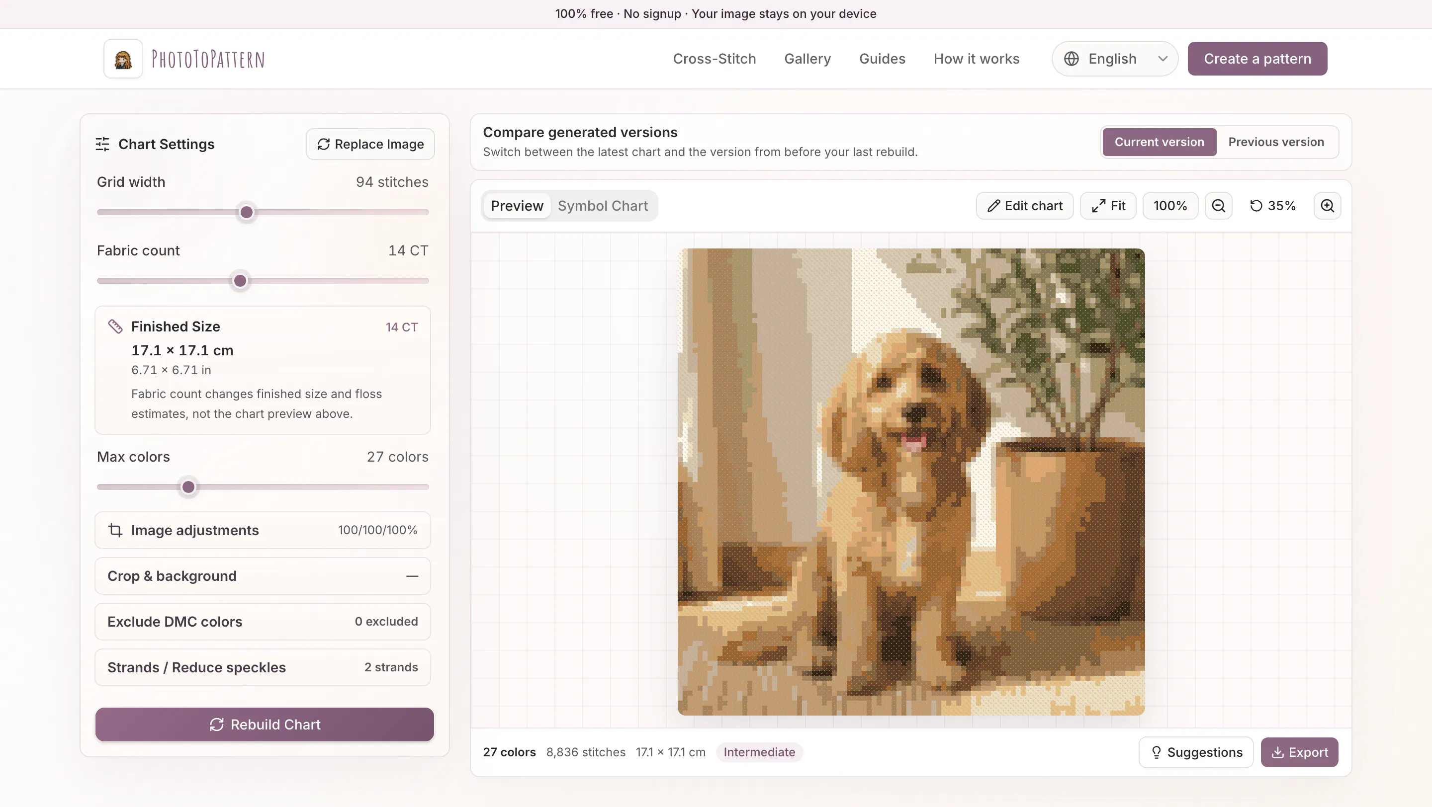 PhotoToPattern gallery image