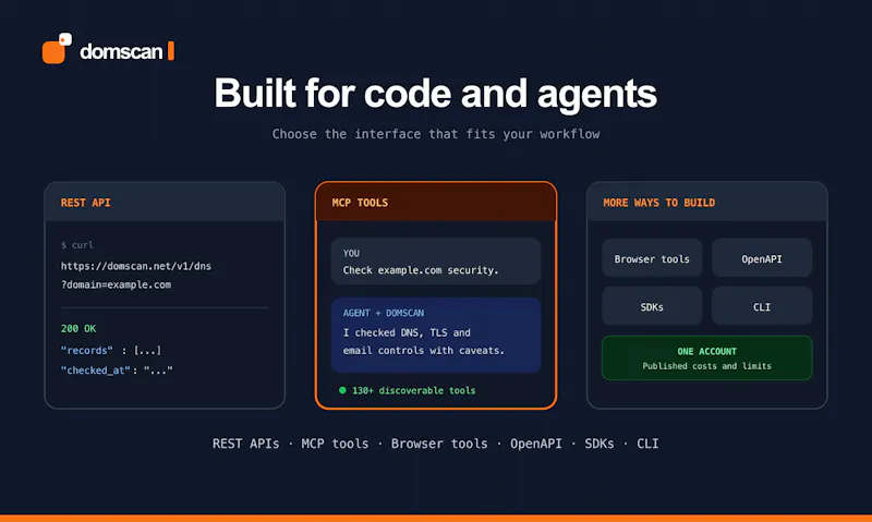 DomScan screenshot 1
