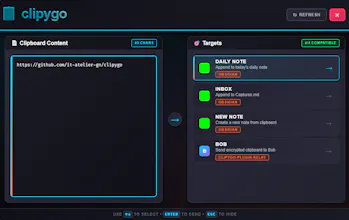 clipygo — Clipboard Router gallery image