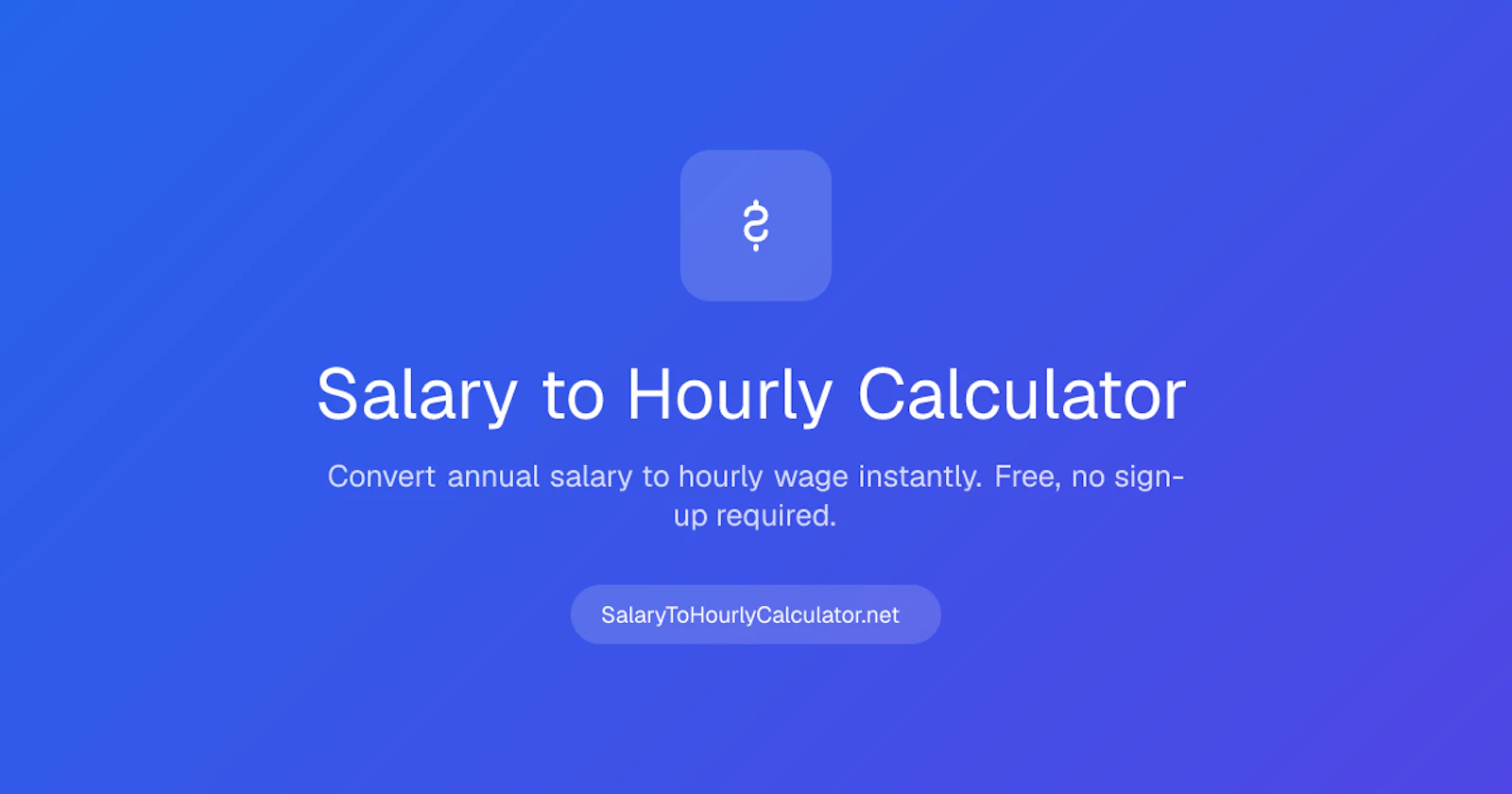 SalaryToHourlyCalculator.net screenshot 1