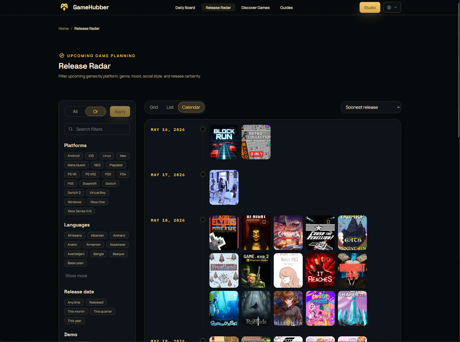 GameHubber screenshot 2