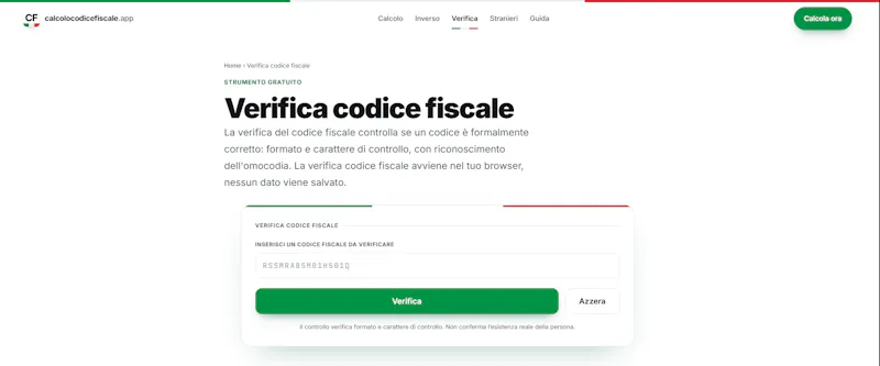 Calcolo Codice Fiscale screenshot 2