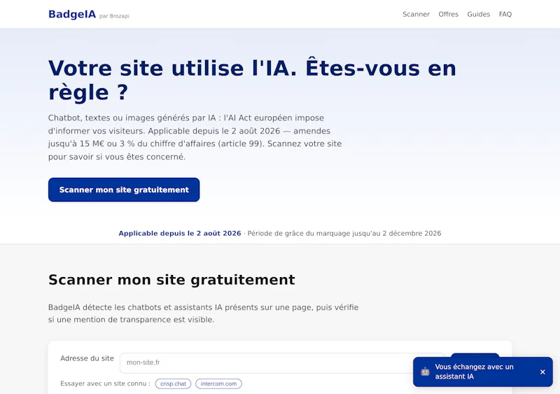 BadgeIA screenshot 2