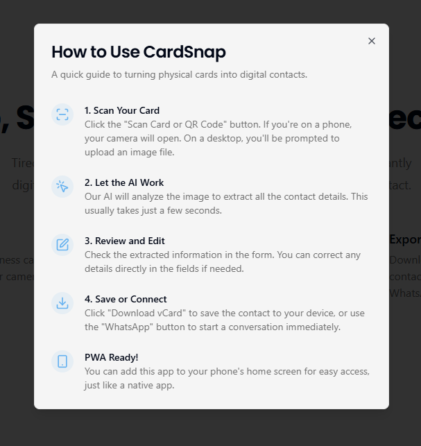 CardSnap gallery image