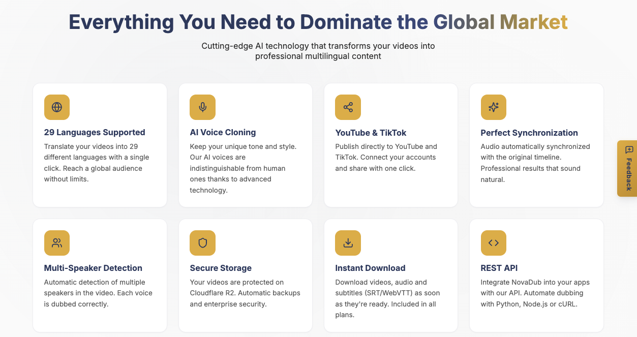 NovaDub - Screenshot 2 showing product features and functionality