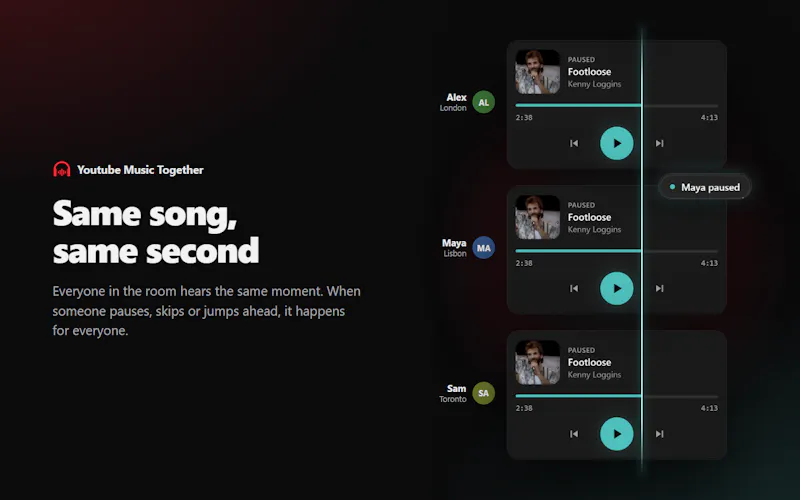 Youtube Music Together screenshot 4