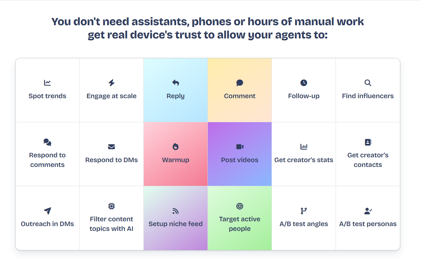 VibeSocial - agent's social media pages gallery image