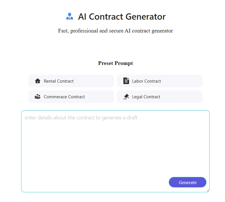 AI Contract Generator