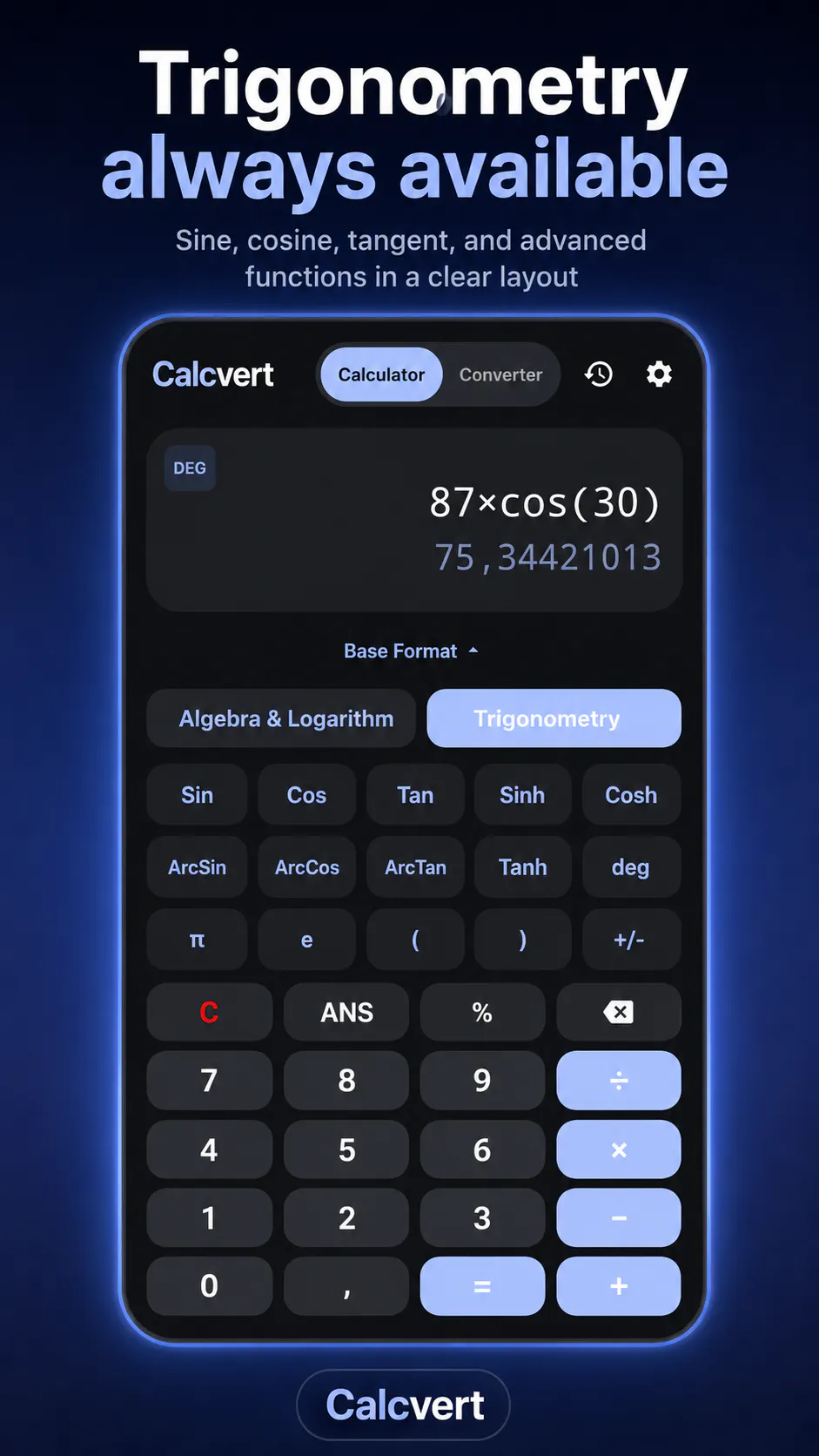 Calcvert: calculator converter gallery image