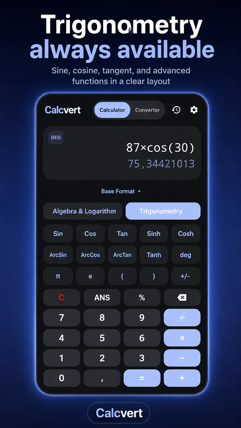 Calcvert: calculator converter screenshot 5