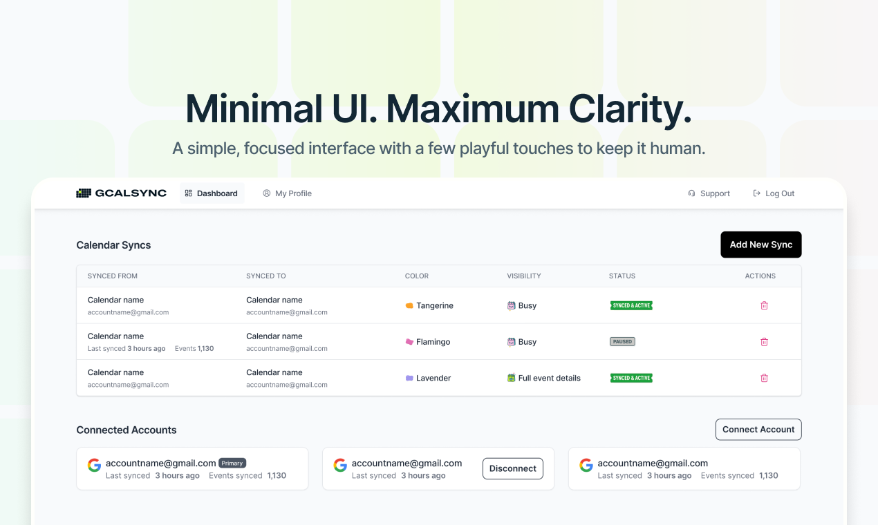 GCalSync - Sync your Google Calendars gallery image