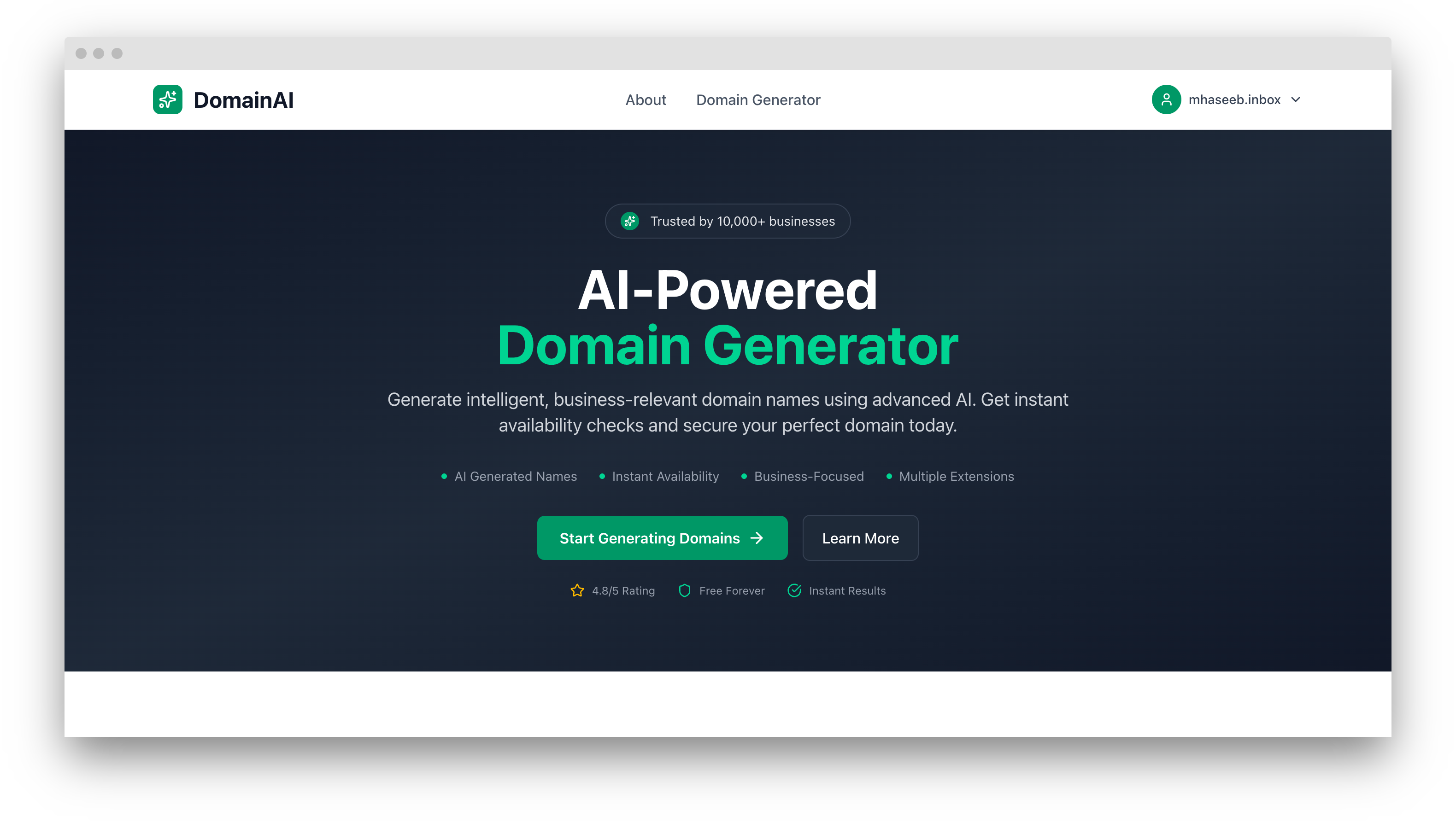 Domeini - AI-aangedreven domeingenerator media 2